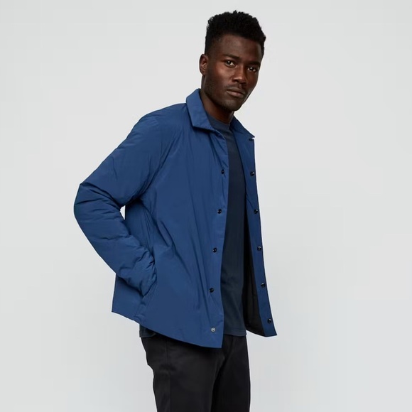 HUCKBERRY- Hill City Men's Thermal Light Shirt Jacket Blue Size Medium - Picture 12 of 16